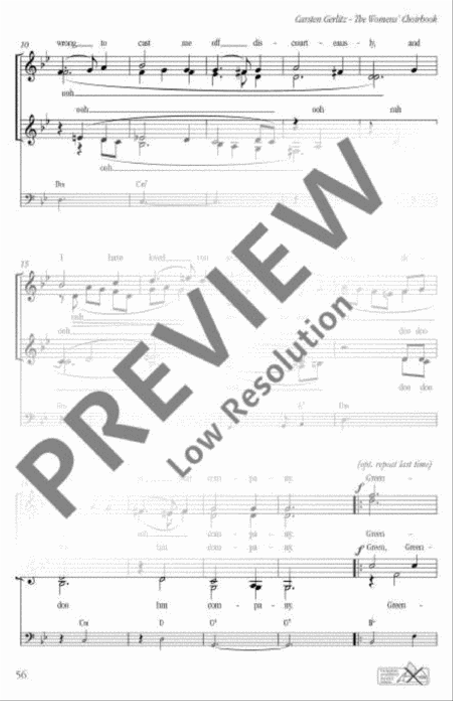 Greensleeves SSAA scores gallery preview page 3