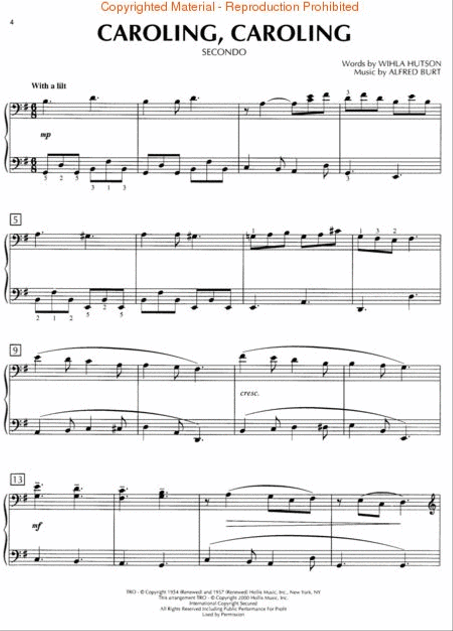 Christmas at the Piano Christmas at the Piano 1 Piano, 4-Hands scores gallery preview page 4