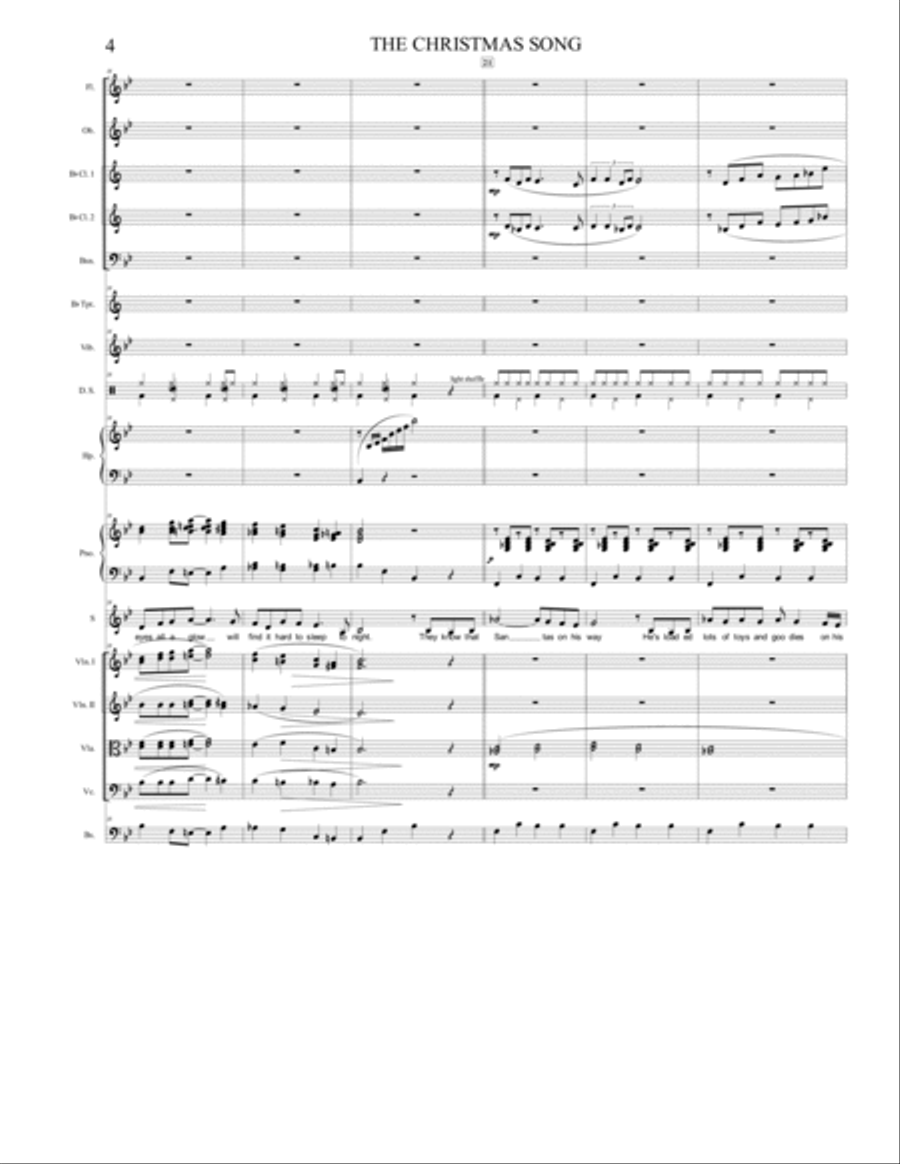 The Christmas Song (chestnuts Roasting On An Open Fire) Full Orchestra scores gallery preview page 5