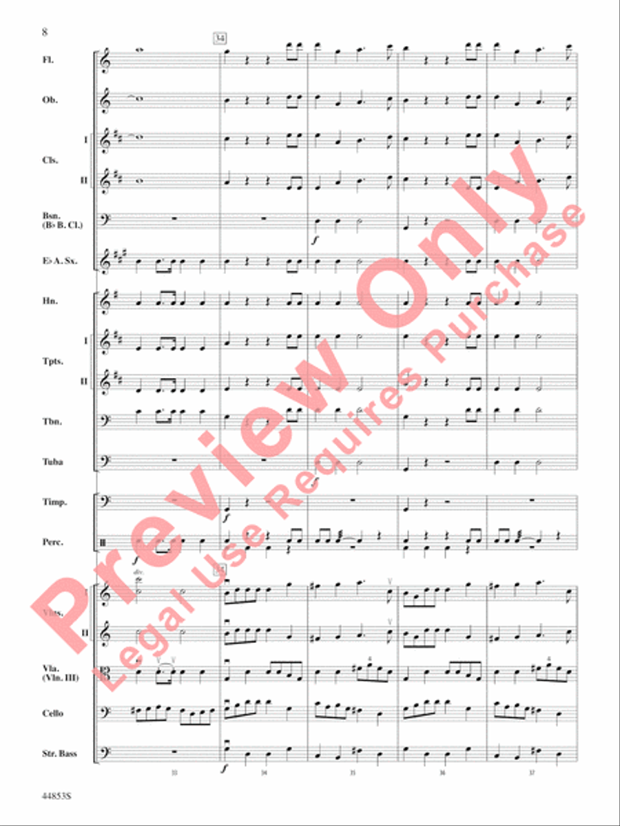 Symphony No. 36, The Linz Full Orchestra scores gallery preview page 9