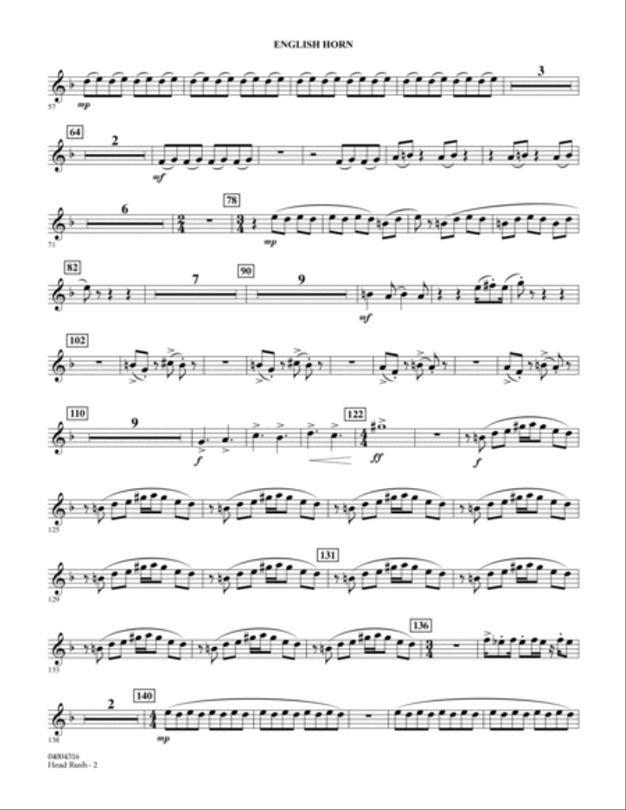 Head Rush - English Horn English Horn scores gallery preview page 2