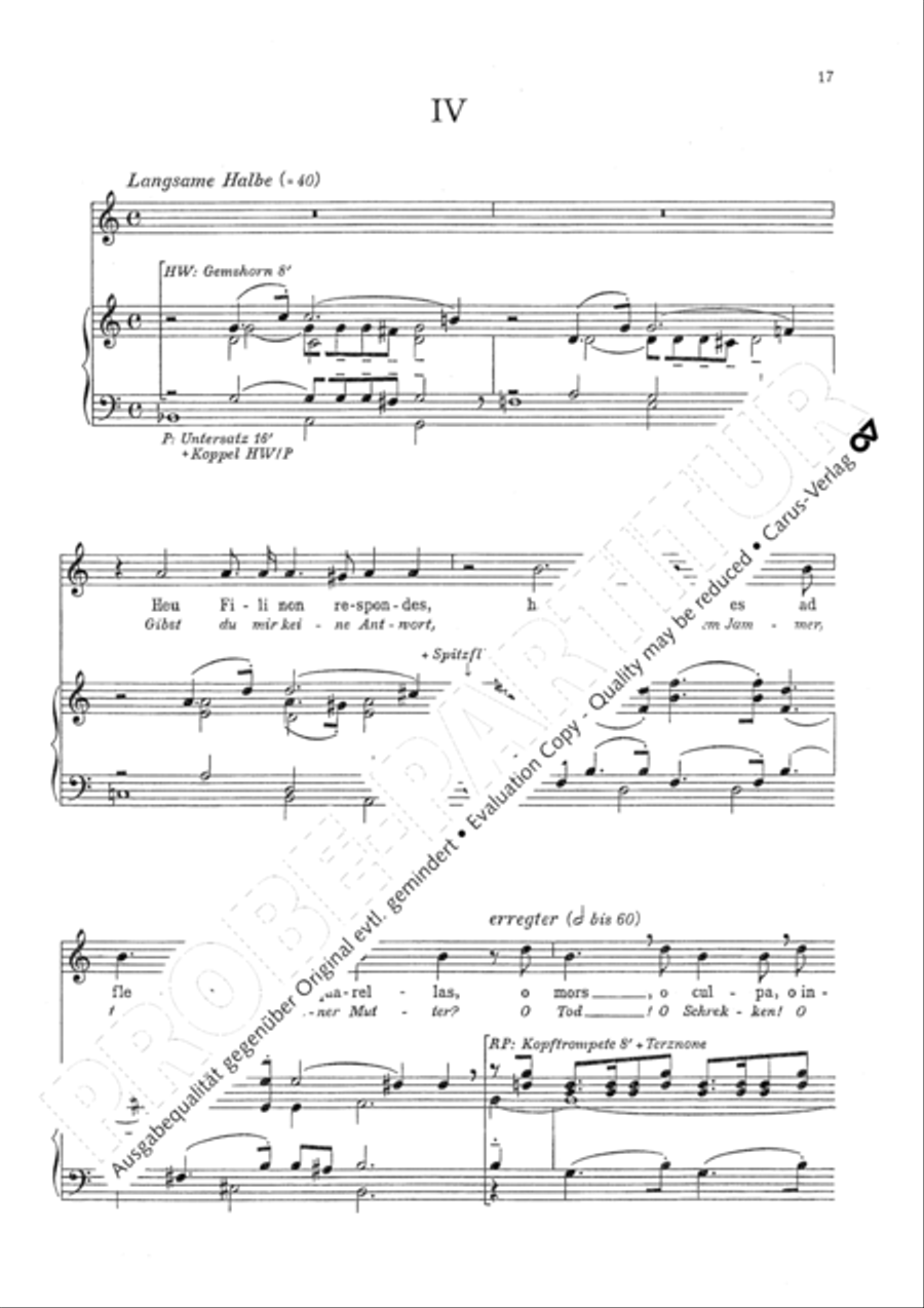Marienklage Alto Voice scores gallery preview page 20