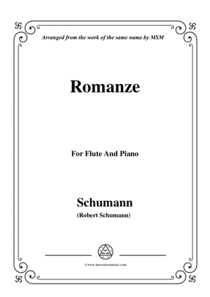 Book cover for Schumann-Romanze,for Flute and Piano