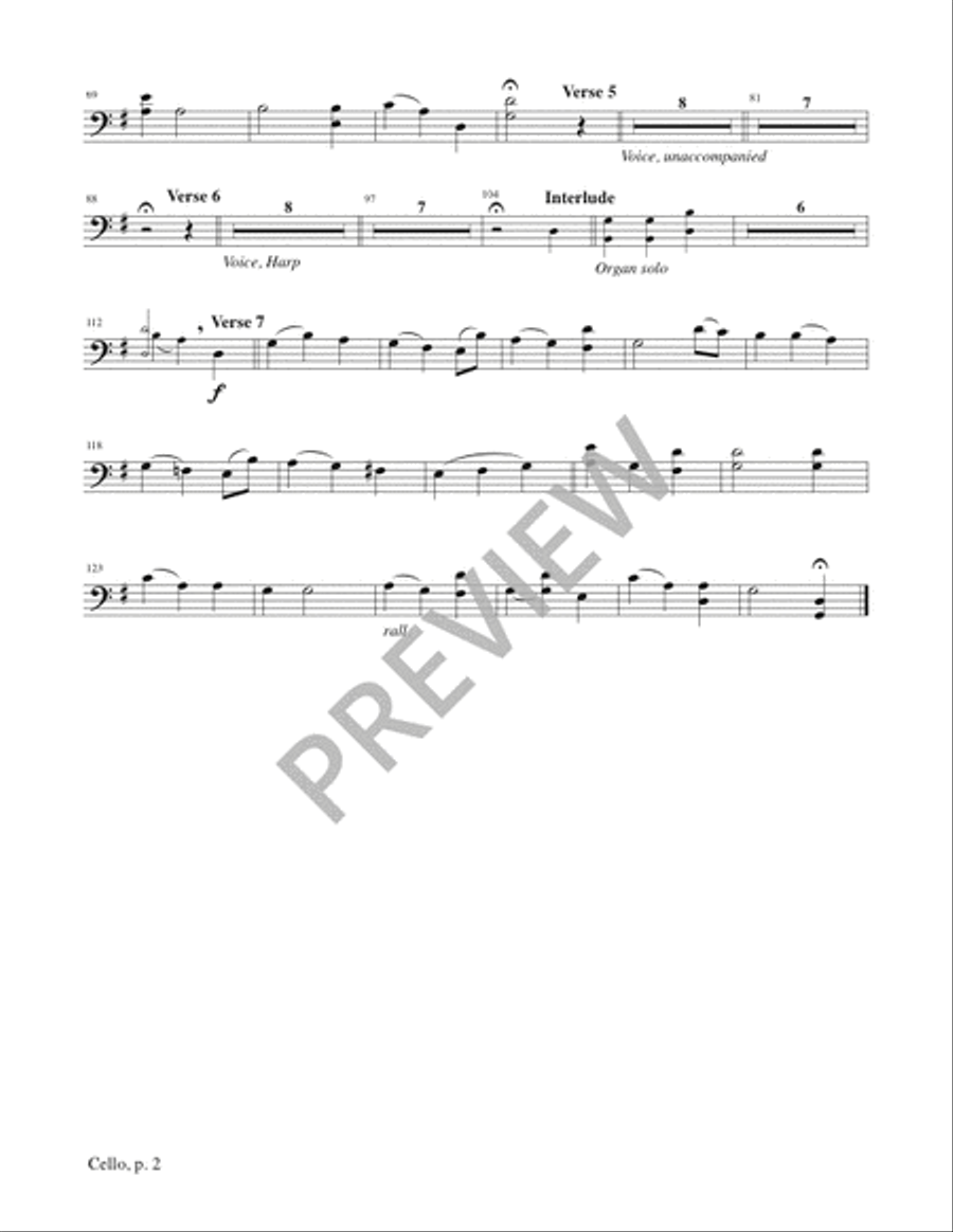 Immaculate Mary - Instrument edition Cello scores gallery preview page 9