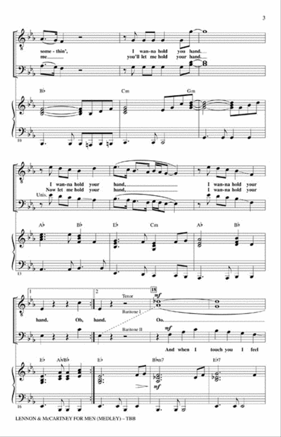 Lennon & McCartney for Men (Medley) image number null