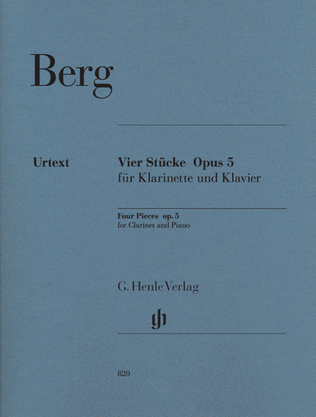 Book cover for Four Pieces, Op. 5