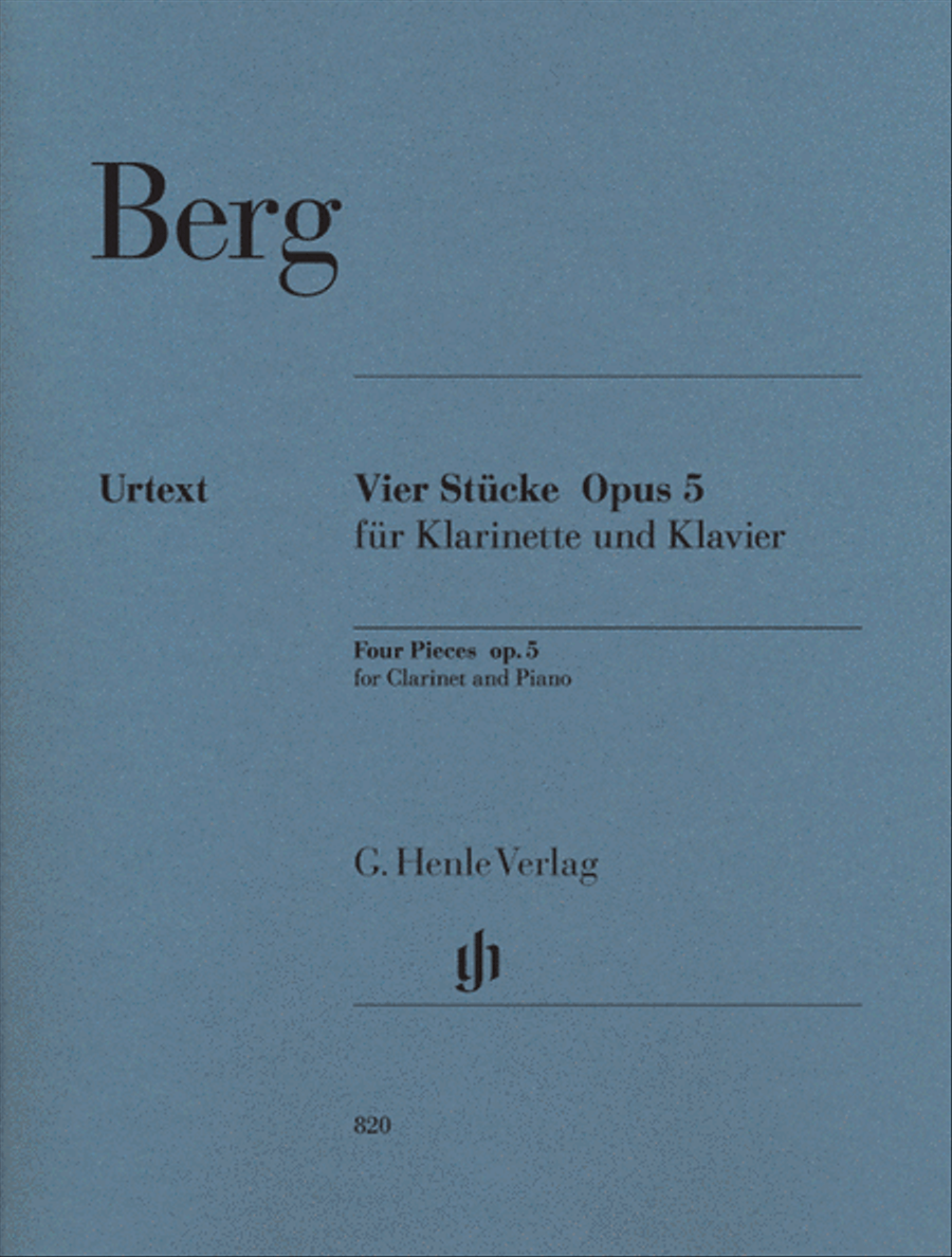 Four Pieces, Op. 5 Four Pieces, Op. 5 Clarinet Solo scores gallery preview page 1