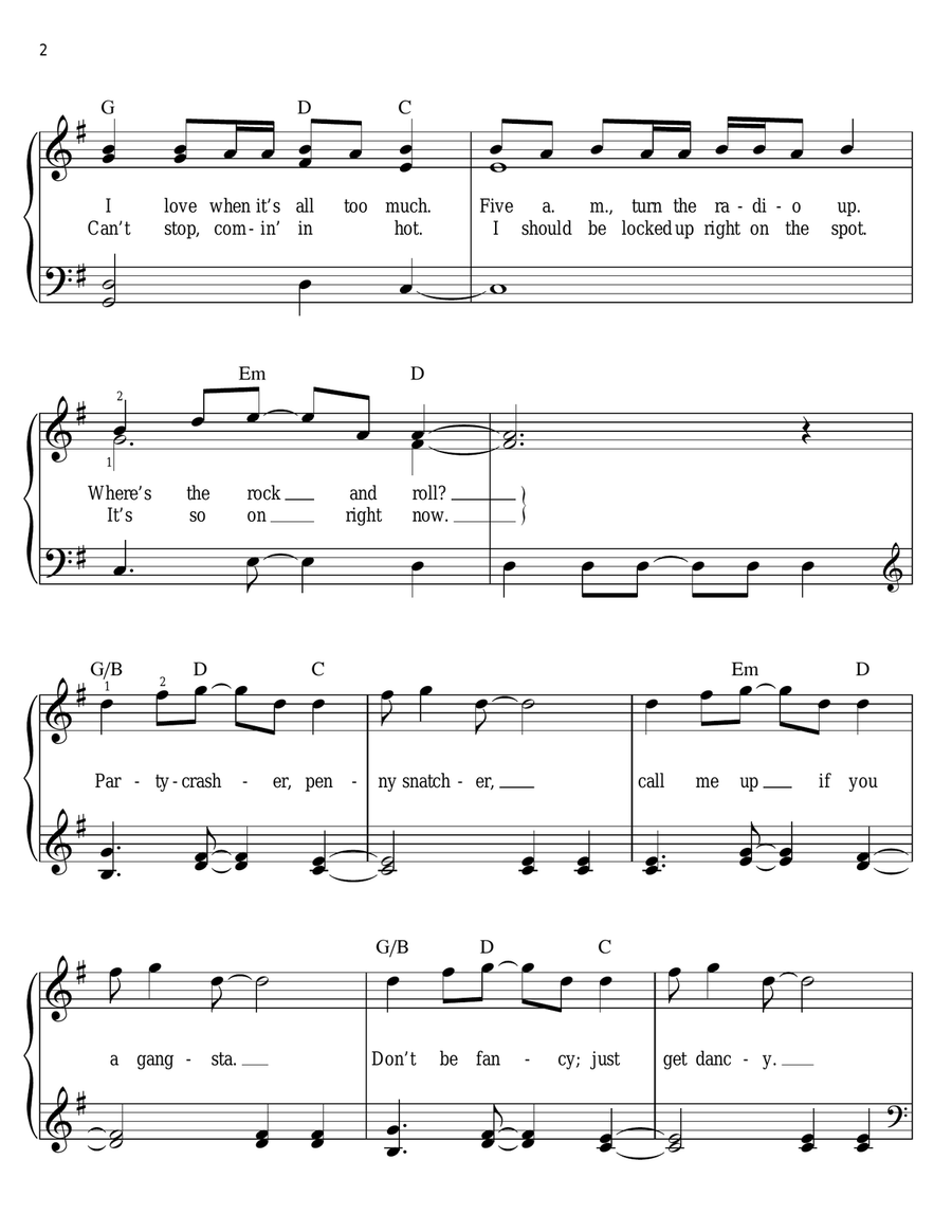 Raise Your Glass Voice scores gallery preview page 2