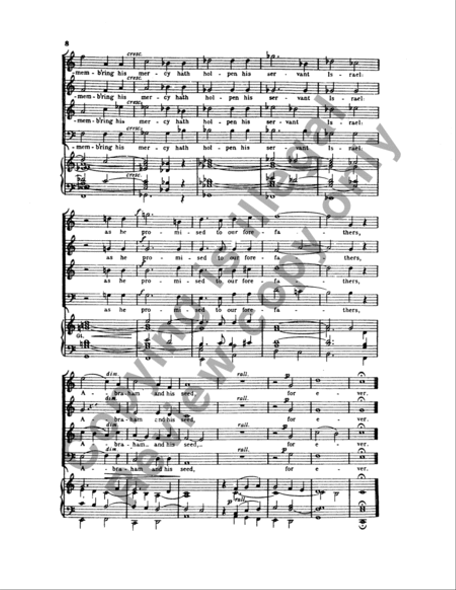 Magnificat & Nunc Dimittis in C 4-Part scores gallery preview page 20