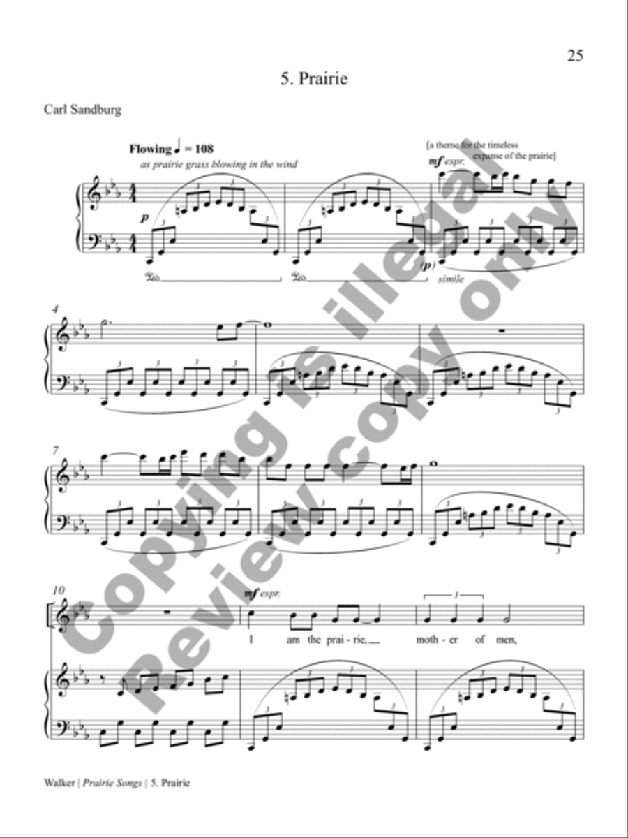 Prairie Songs Voice Solo scores gallery preview page 13