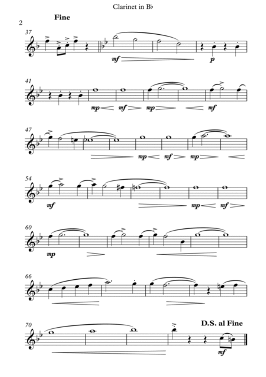 Rosamunde Polka for Clarinet Quartet Clarinet Quartet scores gallery preview page 6