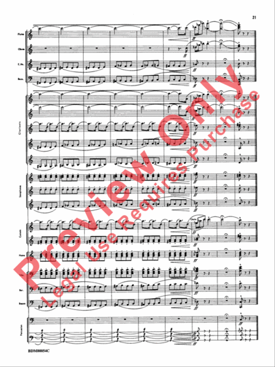 Symphonic Suite Concert Band scores gallery preview page 24