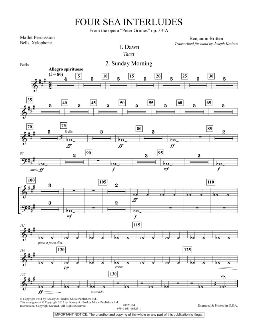 Four Sea Interludes (from the opera 