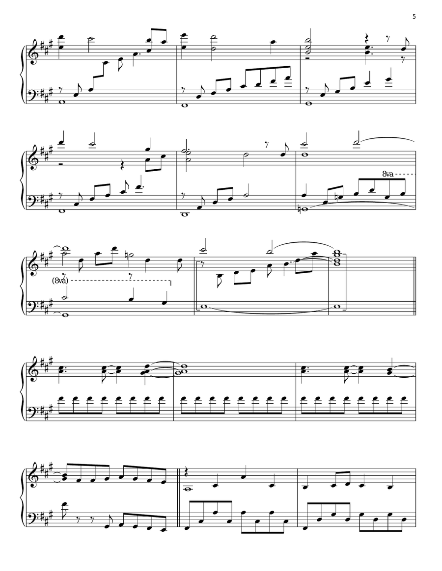 Standing The Storm Piano Solo scores gallery preview page 5