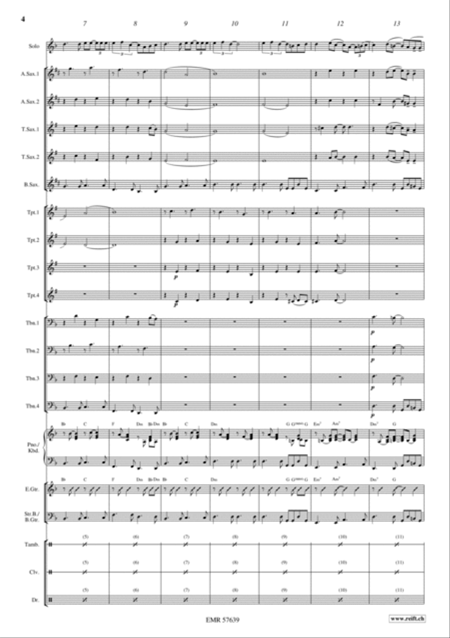 A Lovely Day A Lovely Day Big Band scores gallery preview page 6