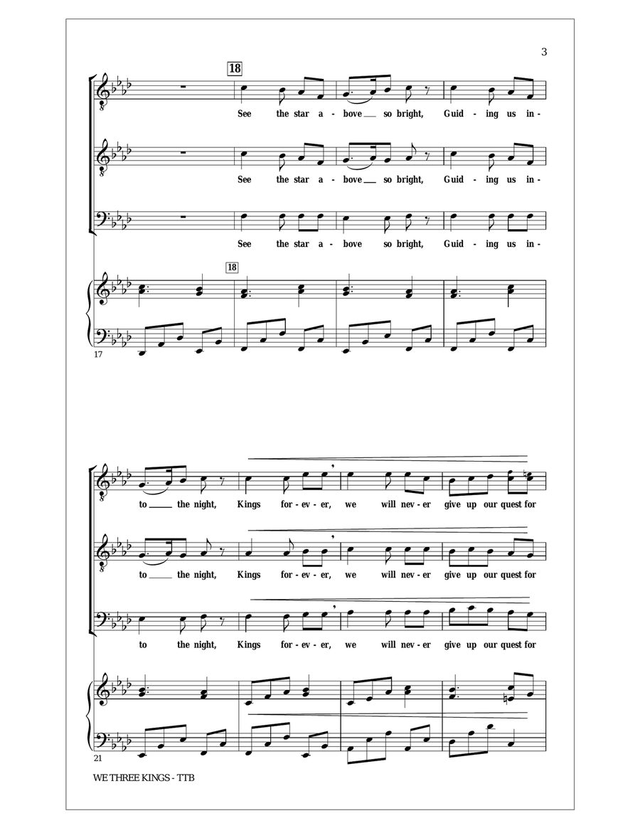 We Three Kings TTB scores gallery preview page 3