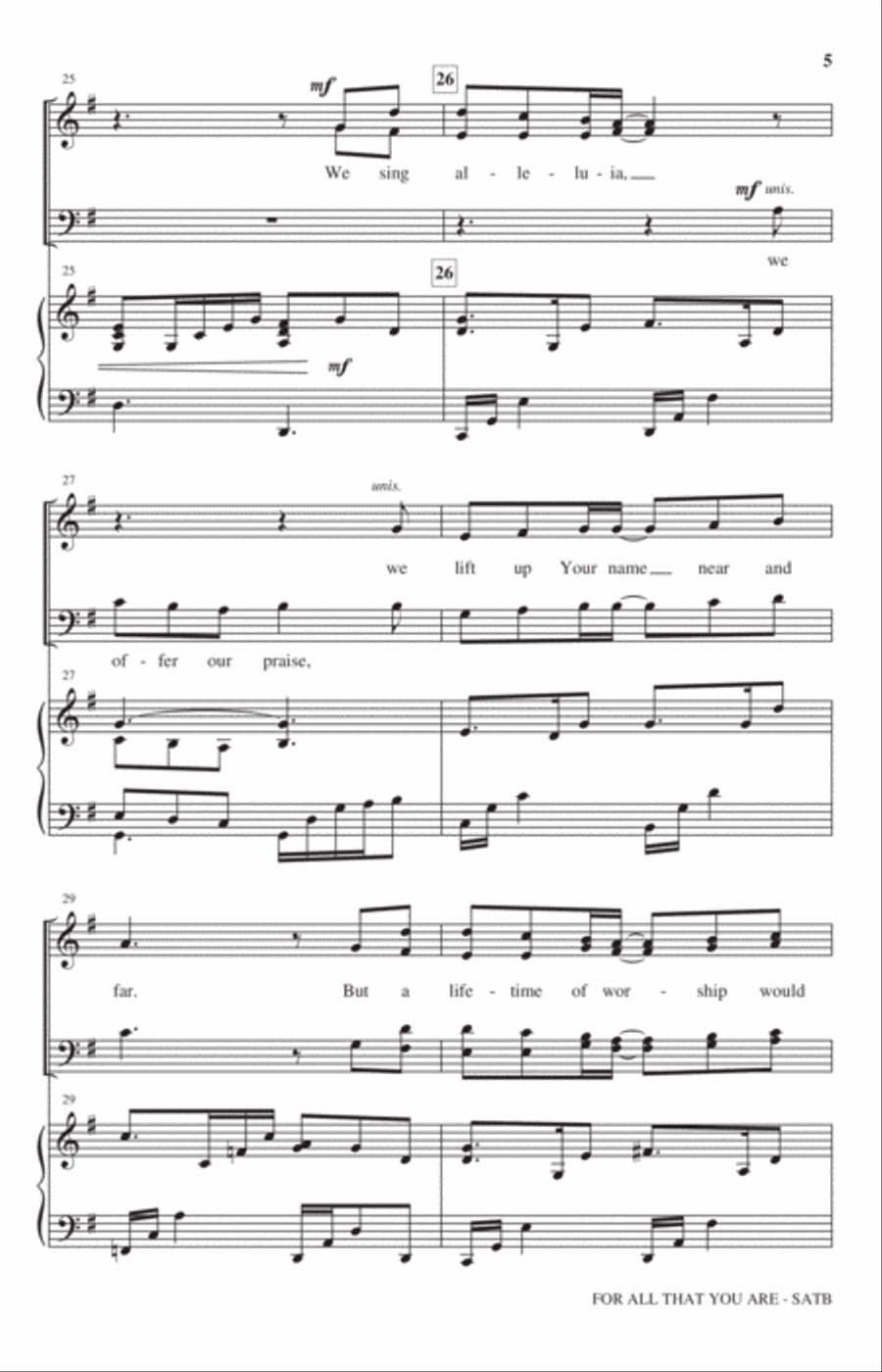For All That You Are 4-Part scores gallery preview page 4