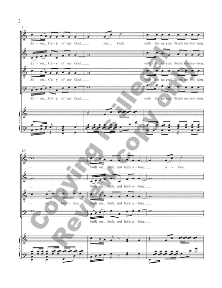 Songs of Faith: 2. Glorious Things (Pno/Choral Rehearsal Score)