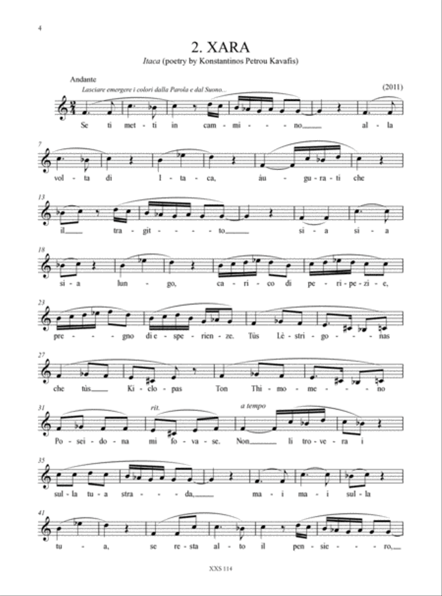 6 Songs of Life for Solo Voice (2002-2015) Voice Solo scores gallery preview page 3