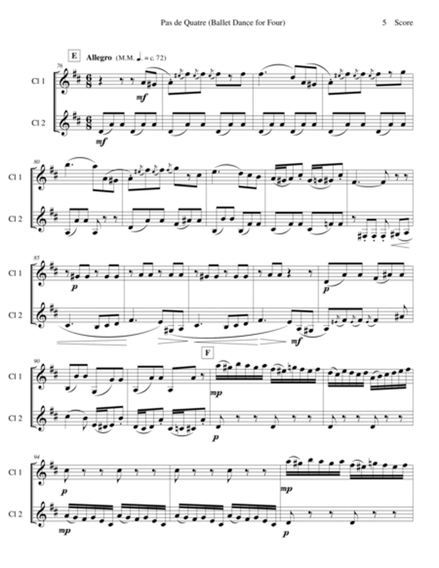Verdi - Ballet Music for clarinet duet (Jerusalem, Act III) image number null
