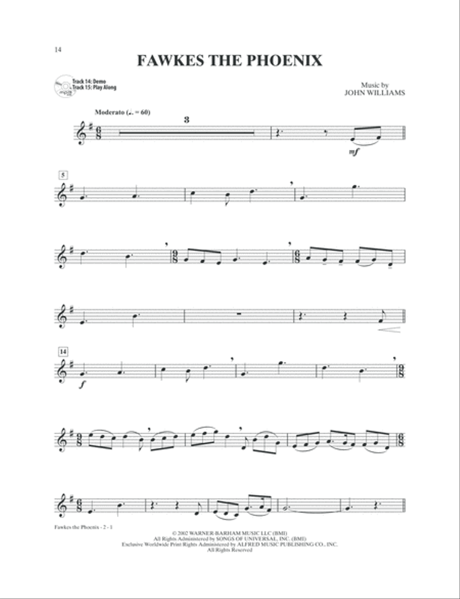 Harry Potter Instrumental Solos Trumpet Solo scores gallery preview page 7