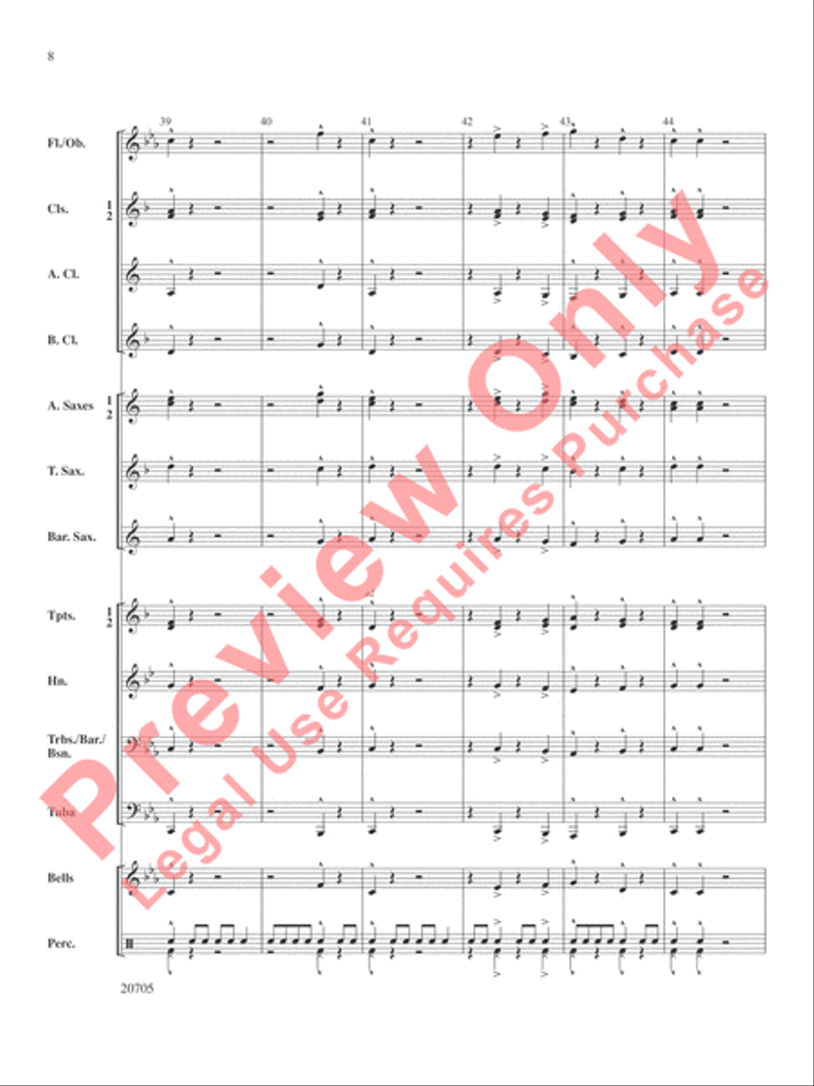 Alpha Squadron Alpha Squadron Concert Band scores gallery preview page 9