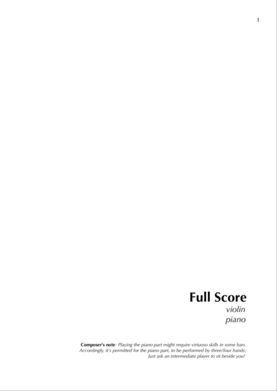 Violin Sonata in D minor String Duet scores gallery preview page 3
