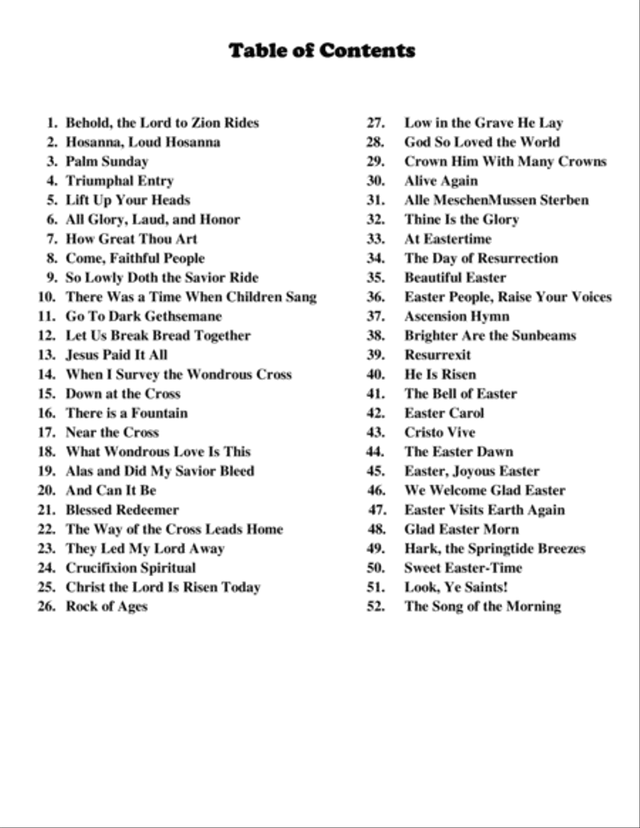 52 Easter Hymns for the Solo Performer - tenor saxophone