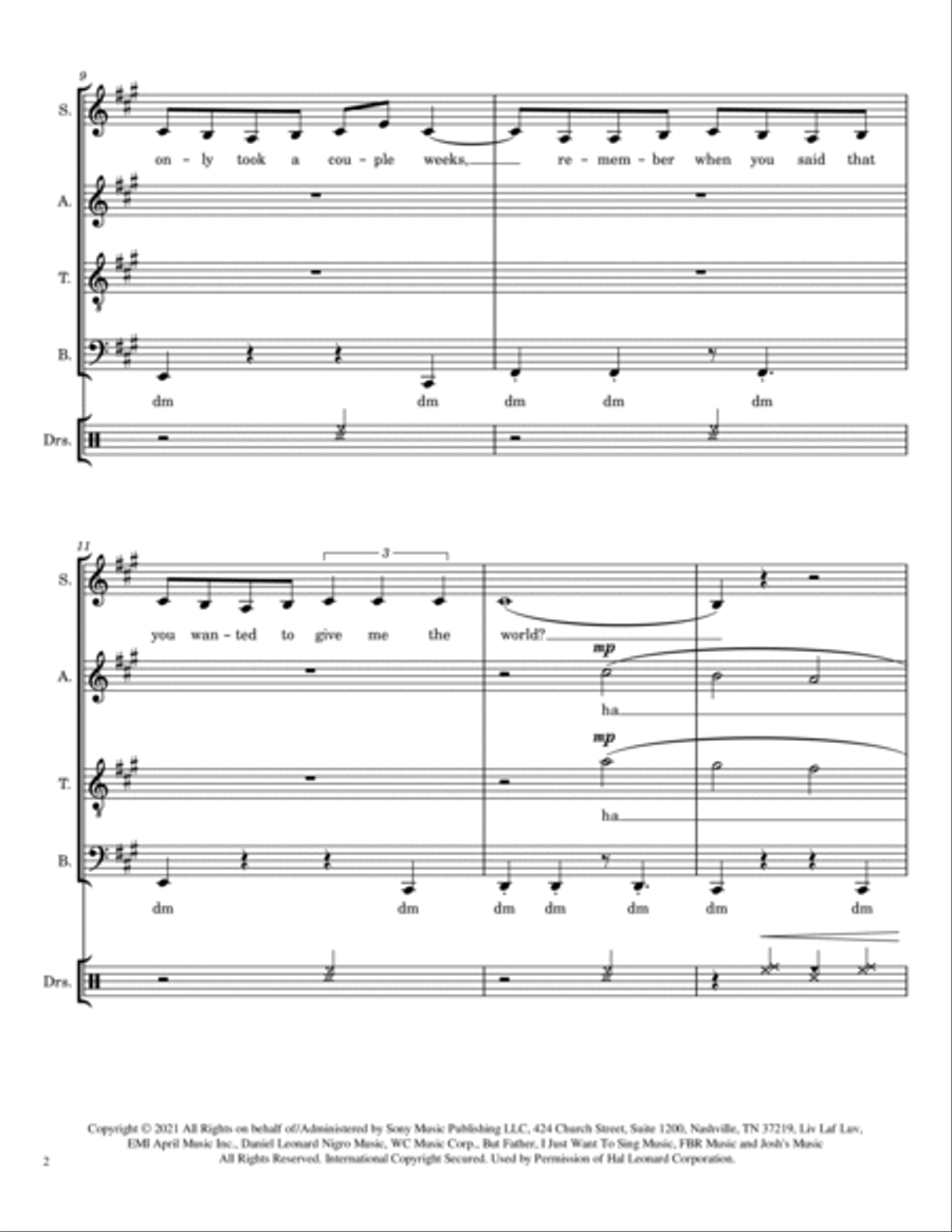 Good 4 U 4-Part scores gallery preview page 2