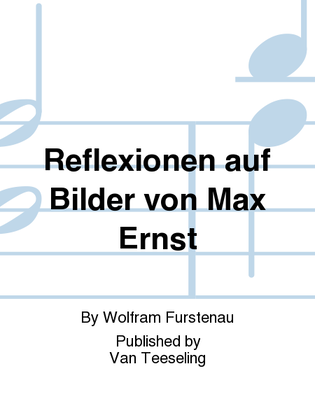 Book cover for Reflexionen auf Bilder von Max Ernst