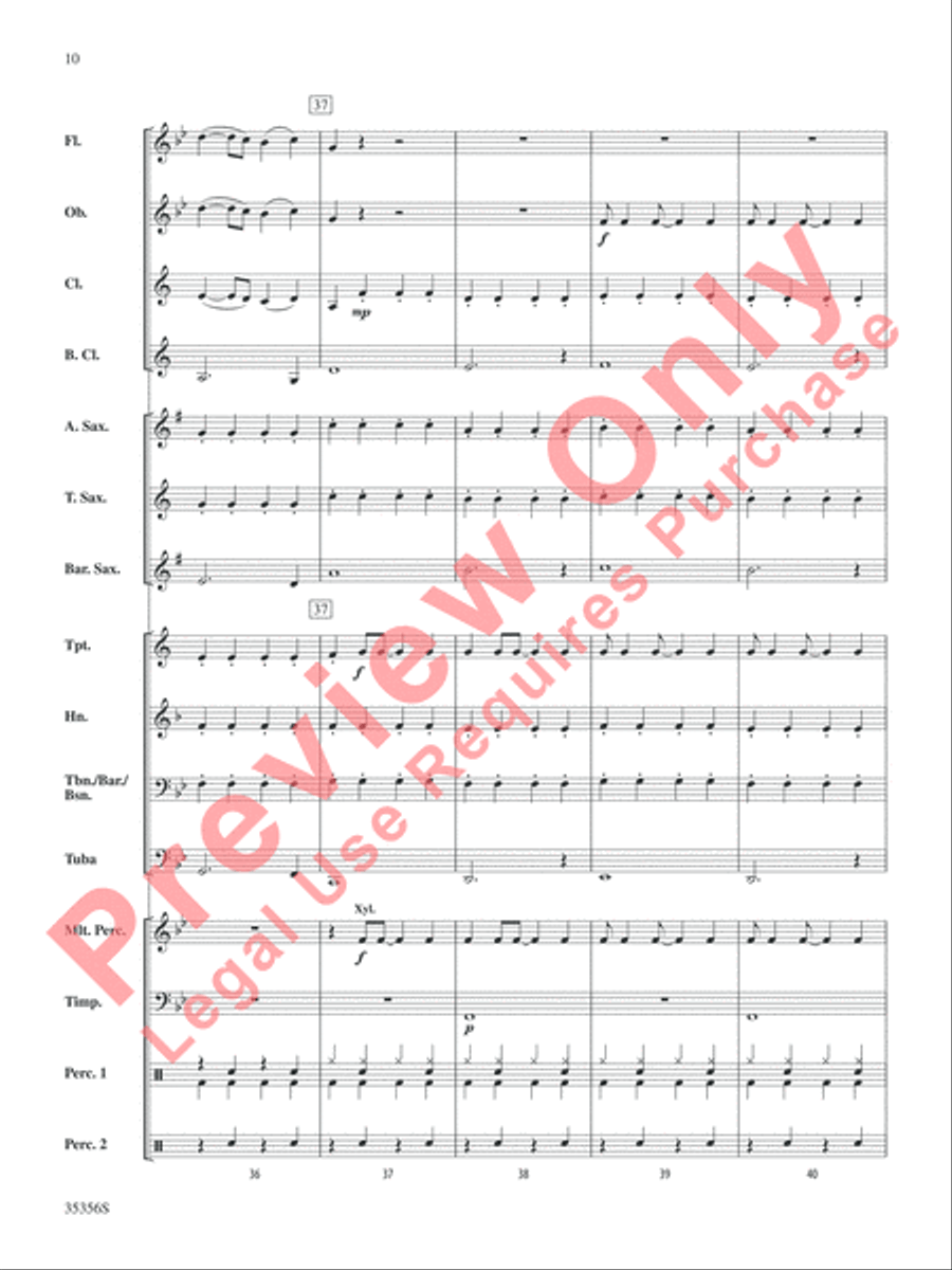 The Big Bang Theory (Main Title) Concert Band scores gallery preview page 11