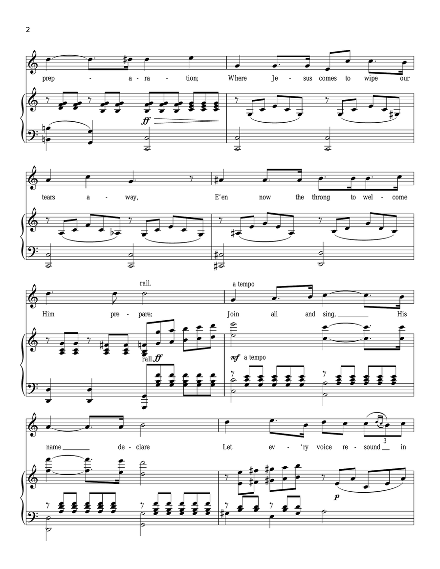 The Palms (Les Rameaux) Voice scores gallery preview page 2