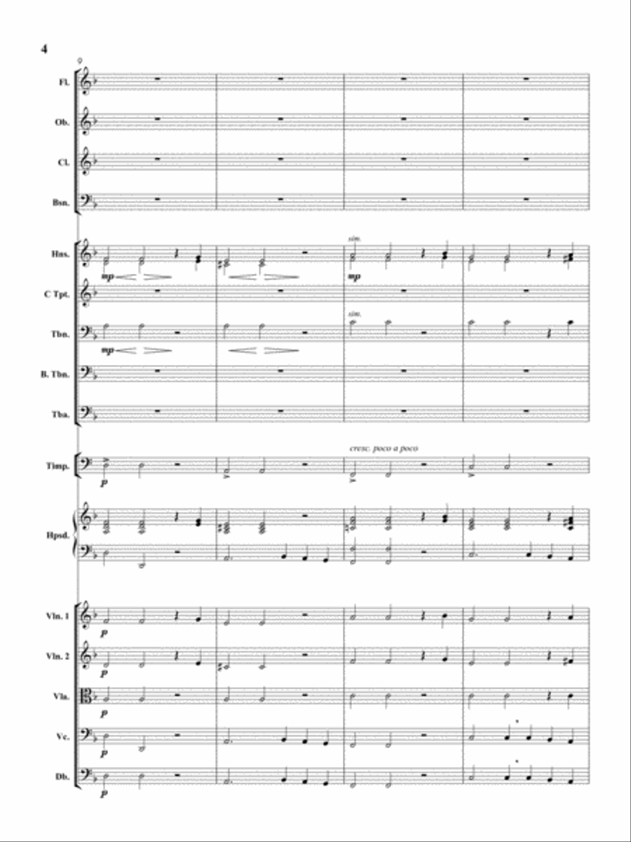 Sarabande - (from 'Keyboard Suite in D minor' - III. Mov.) for Orchestra Full Orchestra scores gallery preview page 5