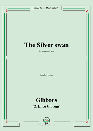O. Gibbons-The Silver swan,in A flat Major