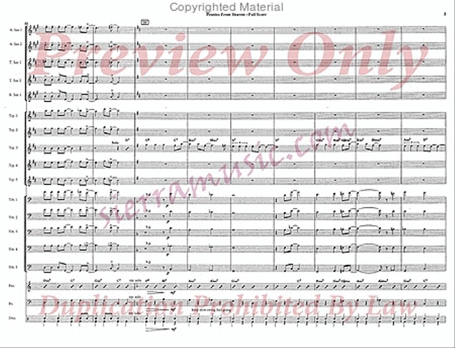 Pennies From Heaven Jazz Ensemble scores gallery preview page 6