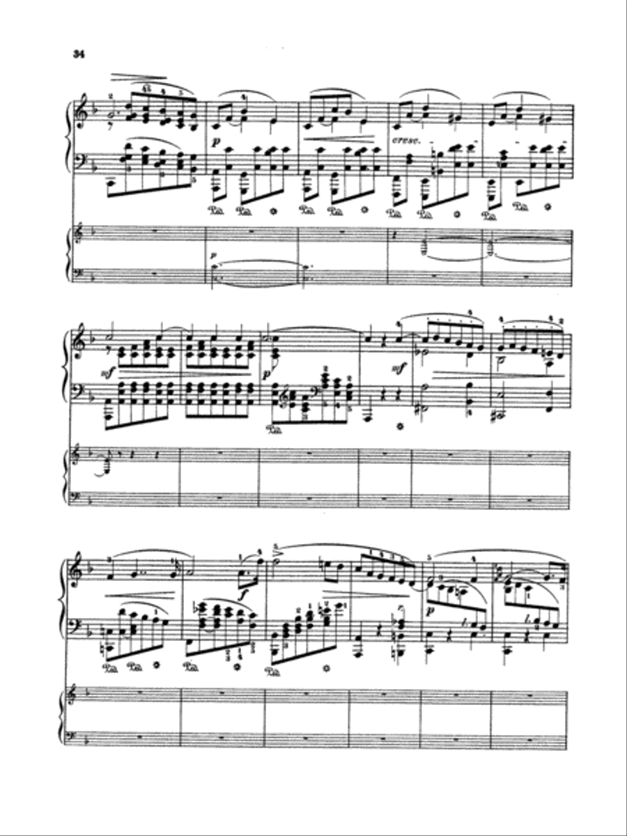 Rubinstein: Piano Concerto No. 4, Op. 70 Piano scores gallery preview page 2