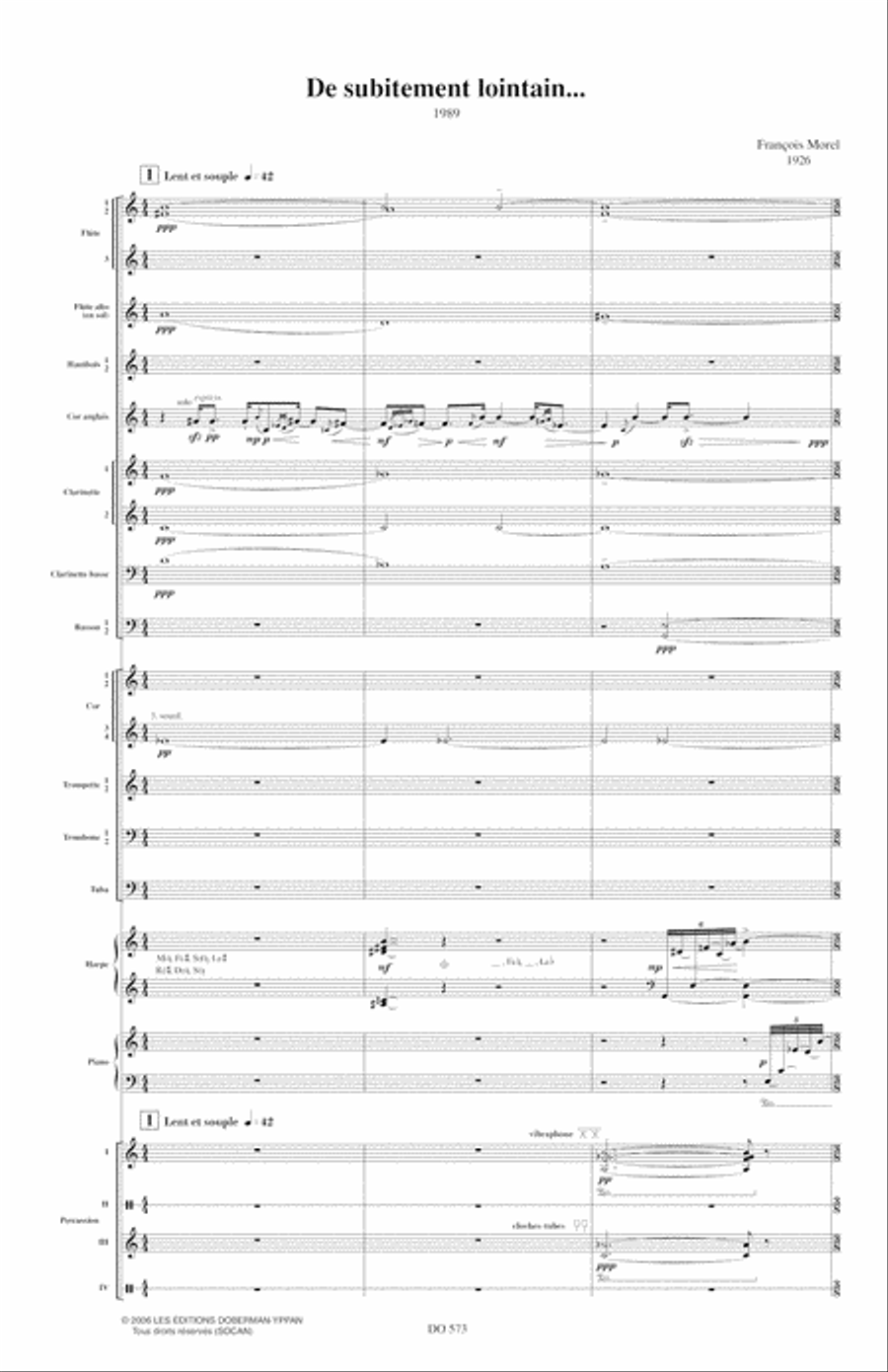 Subitement lointain Orchestra scores gallery preview page 5