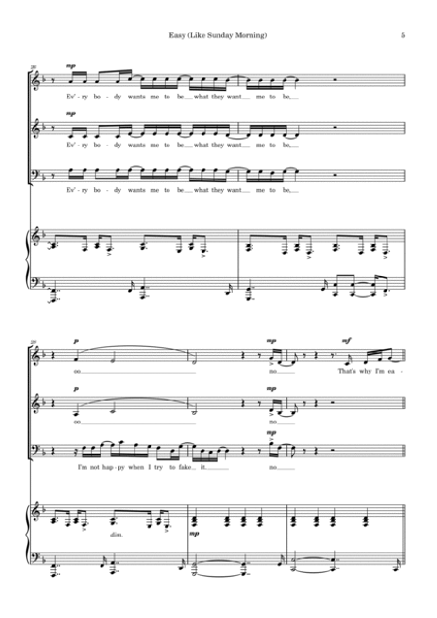 Easy Easy 3-Part scores gallery preview page 5