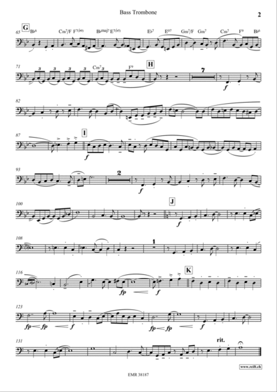 Somebody Loves Me Trombone scores gallery preview page 3