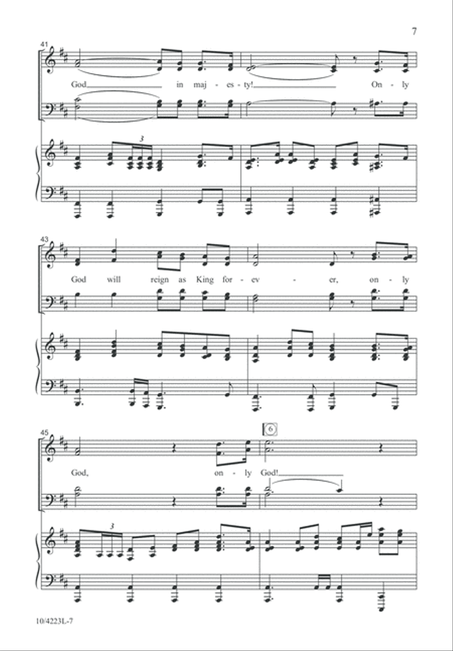 Only God 4-Part scores gallery preview page 7