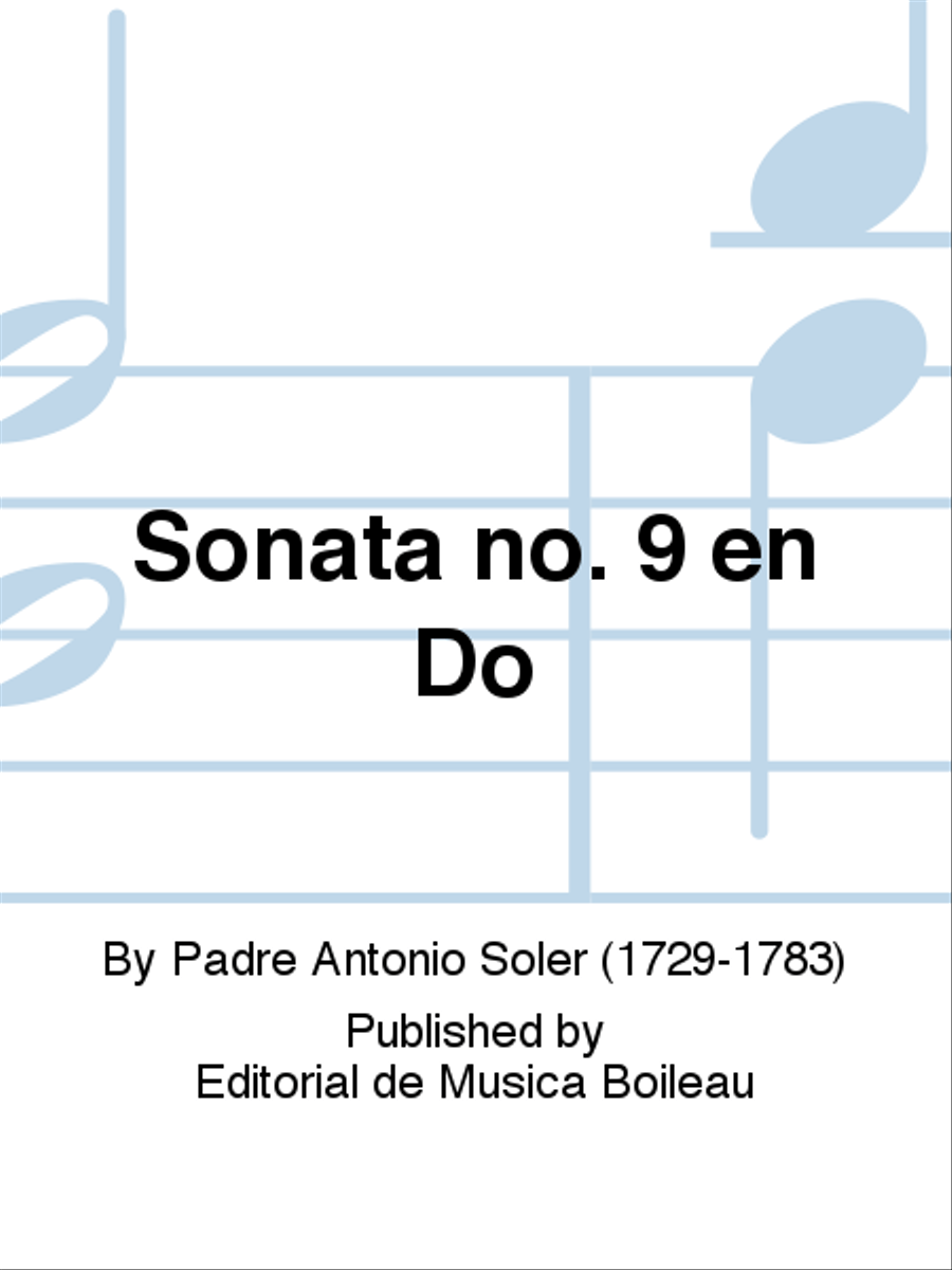 Sonata no. 9 en Do Piano Solo scores gallery preview page 1