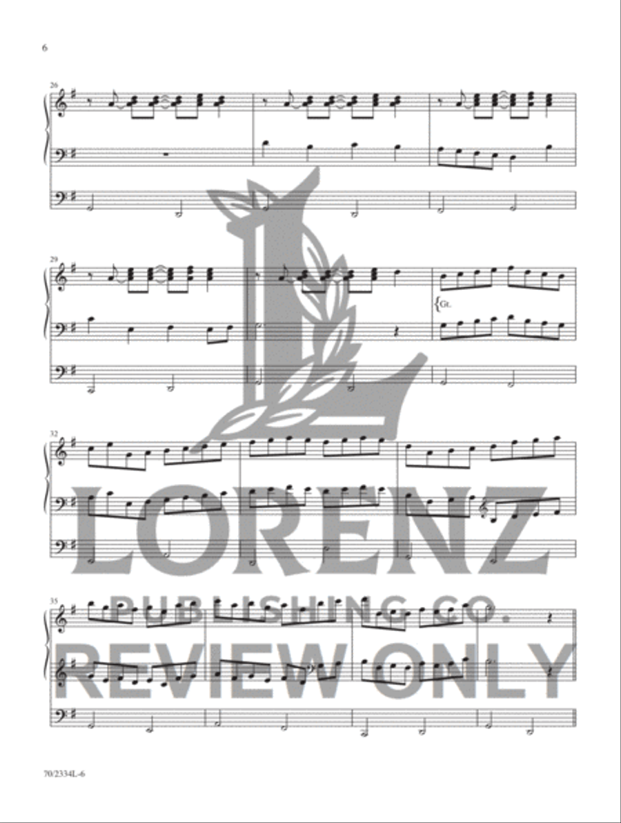 Jazzy Hymn Settings for Organ Organ Accompaniment scores gallery preview page 3
