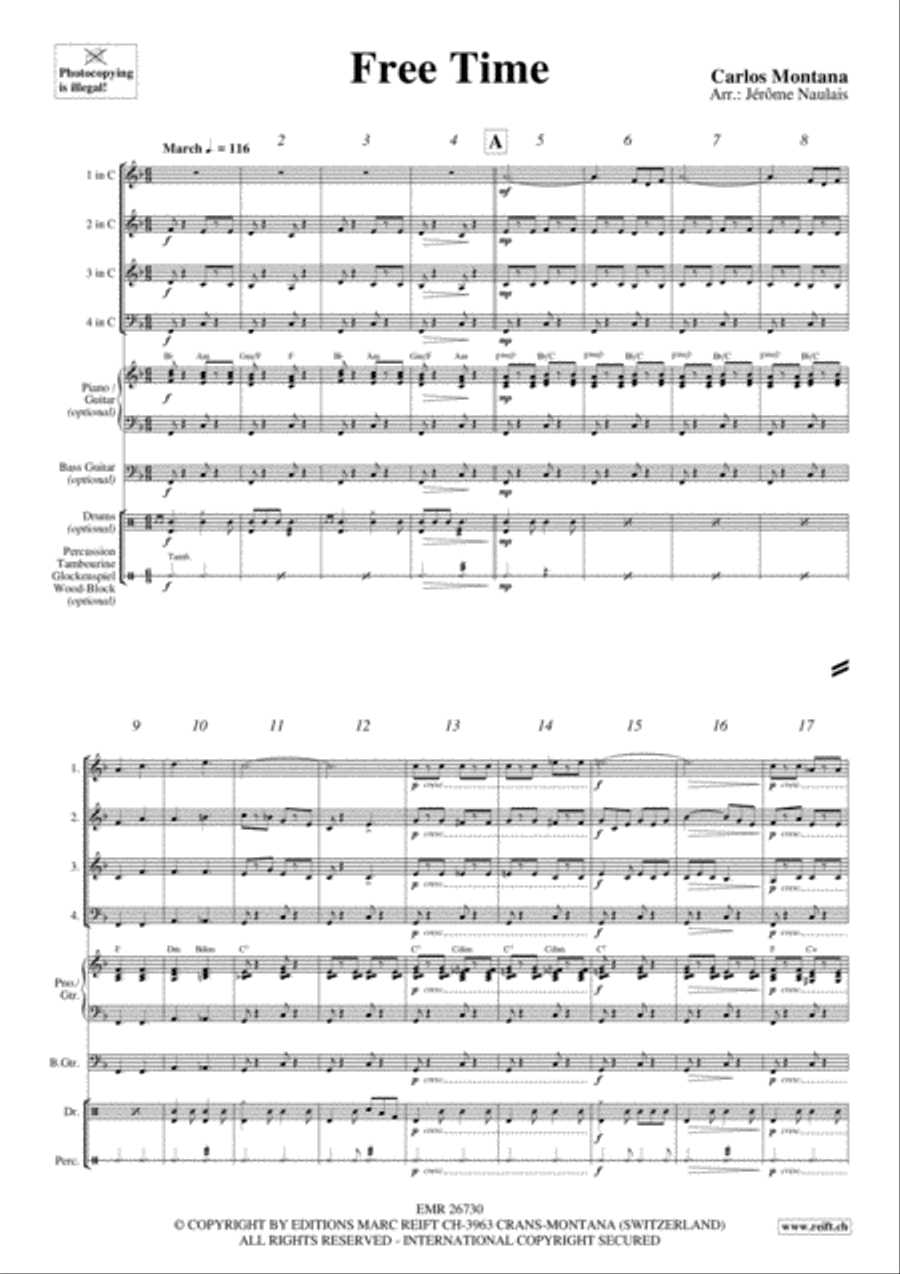 Free Time Concert Band scores gallery preview page 3