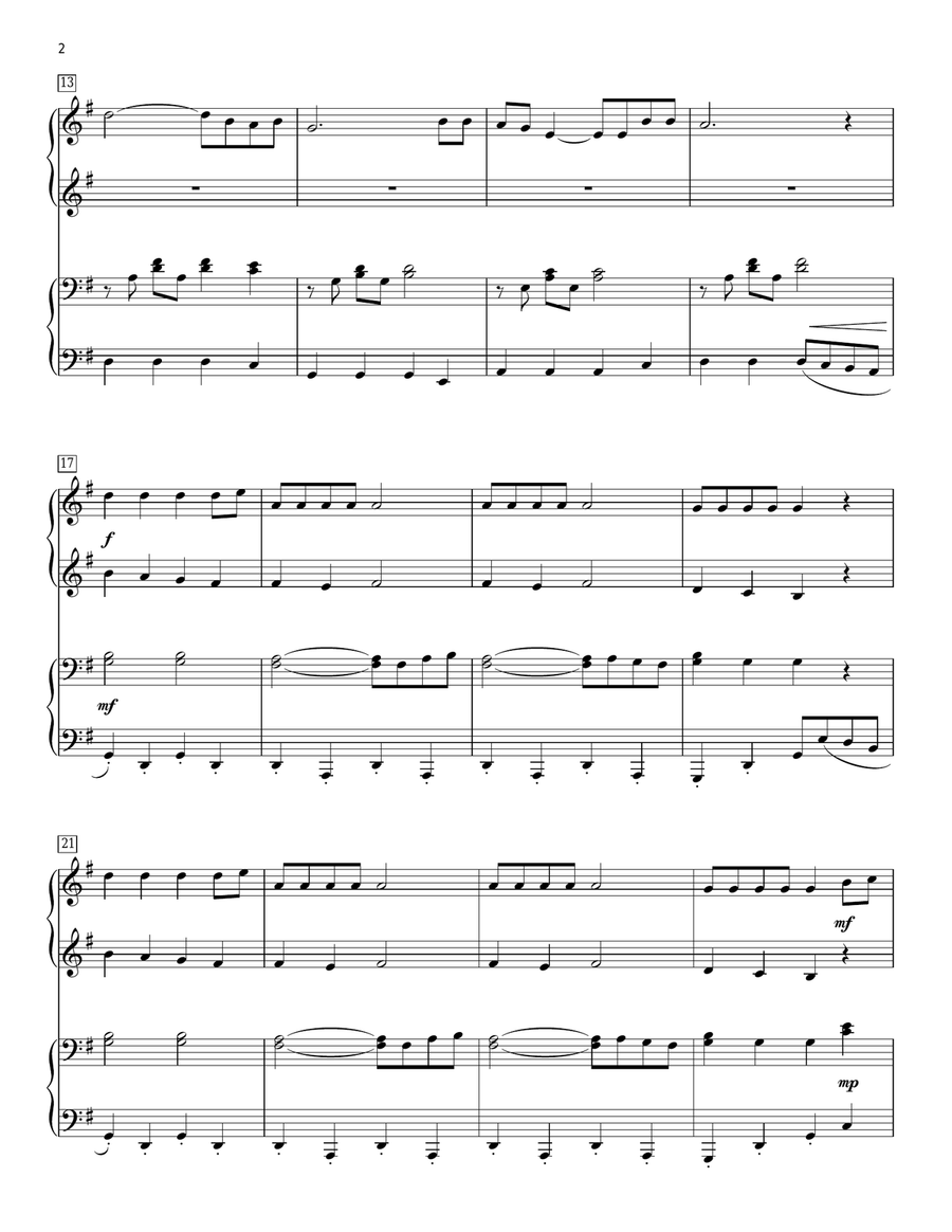 Yellow Submarine Piano Duet scores gallery preview page 2