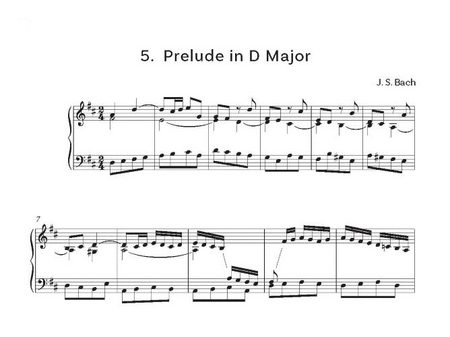 Simplest Bach Preludes. Piano