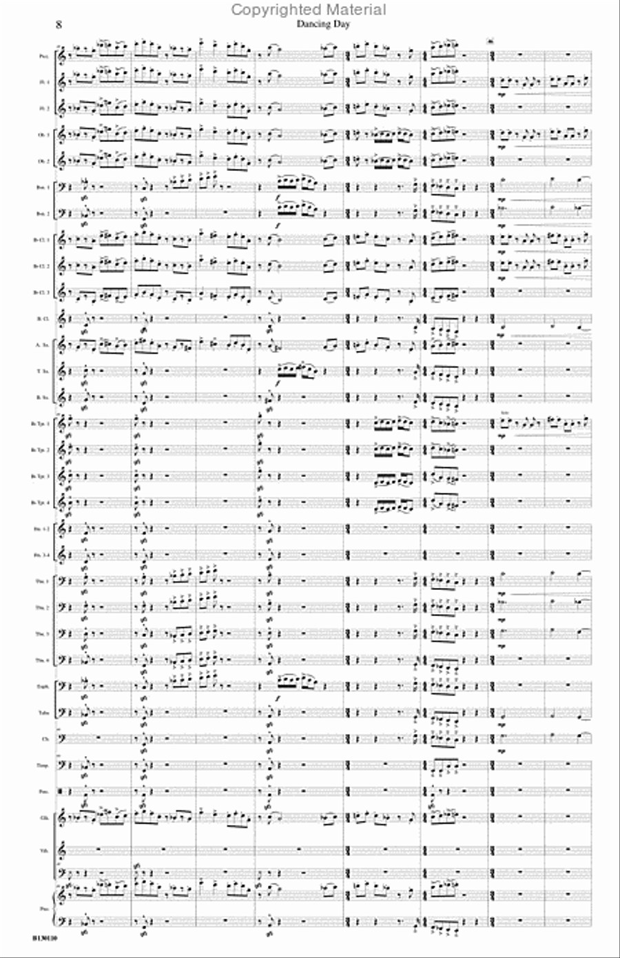 Dancing Day Concert Band scores gallery preview page 9