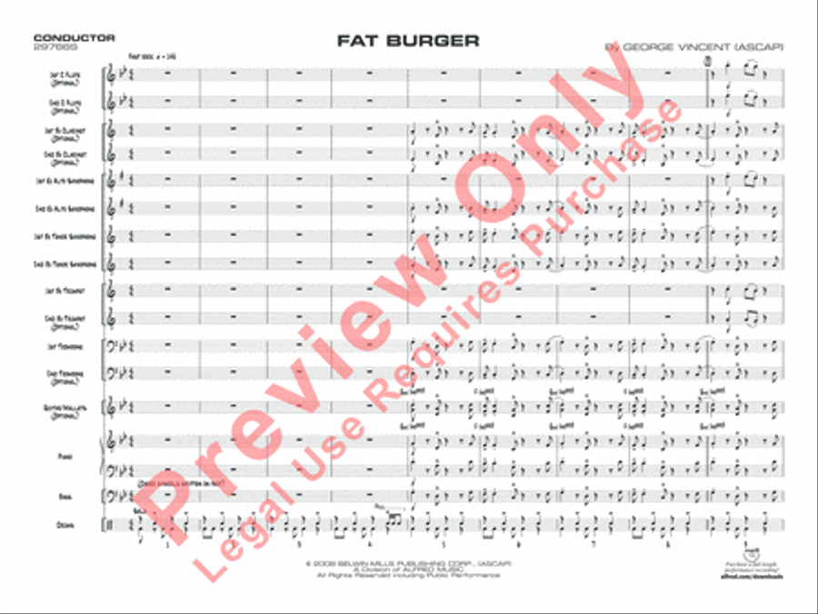 Fat Burger Jazz Ensemble scores gallery preview page 4