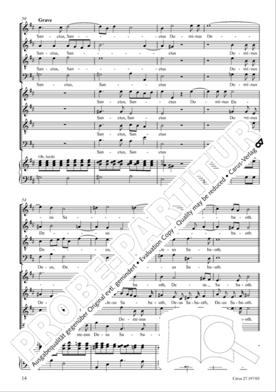 Te Deum in D a due cori SSATB scores gallery preview page 14