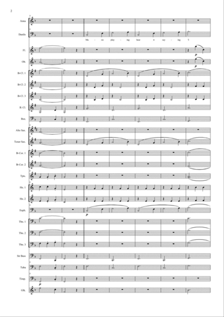 The Merry Widow Waltz Concert Band scores gallery preview page 2