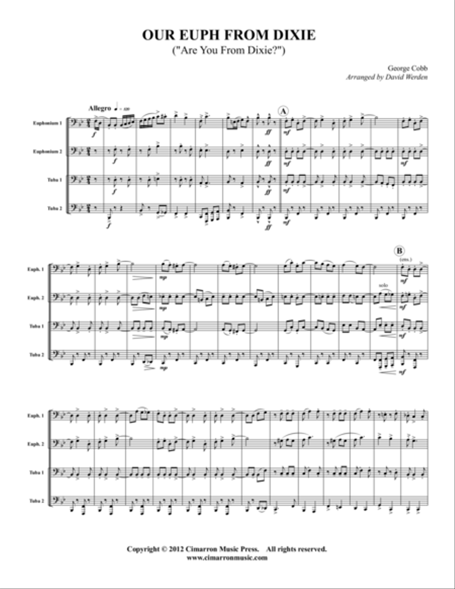Our Euph From Dixie EETT scores gallery preview page 1